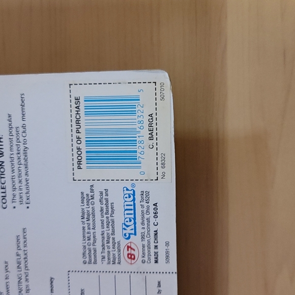 MLB Carlos Baerga Starting Lineup New 1994 Edition Brand New - Picture 4 of 5